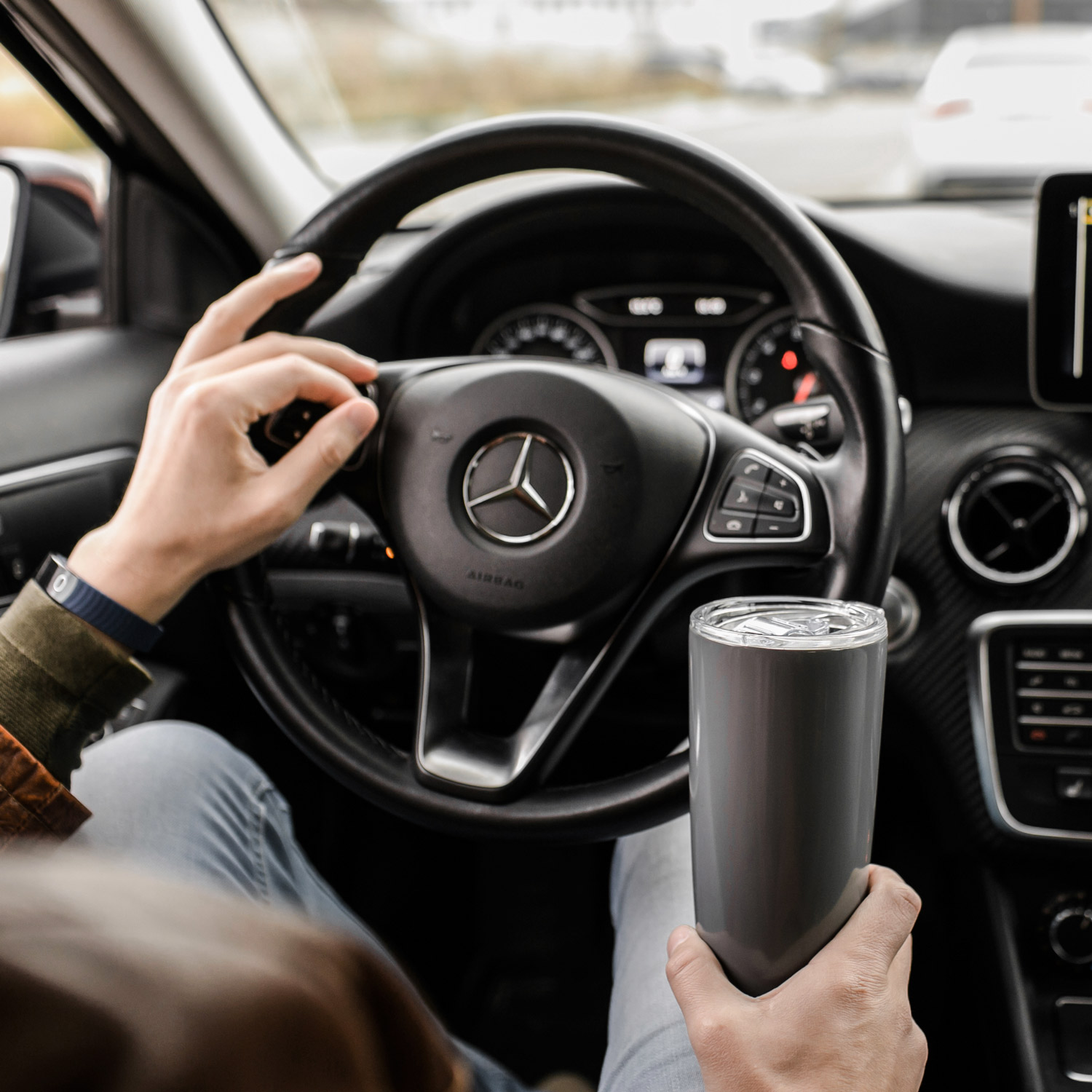 Термокружка вакуумная Parma, серая — пример нанесения логотипа (Portobello Термокружки) | Print Logo