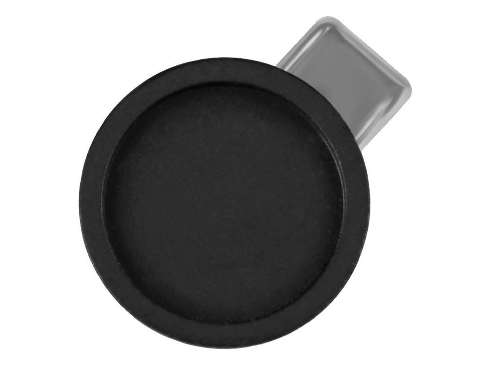 Ручка металлическая шариковая Icicle под полимерную наклейку, темно-серый