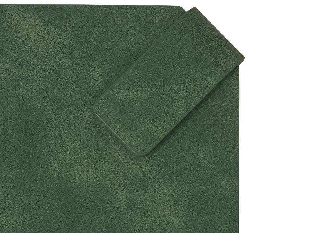 Блокнот А5 в гибкой обложке Chaplin, зеленый