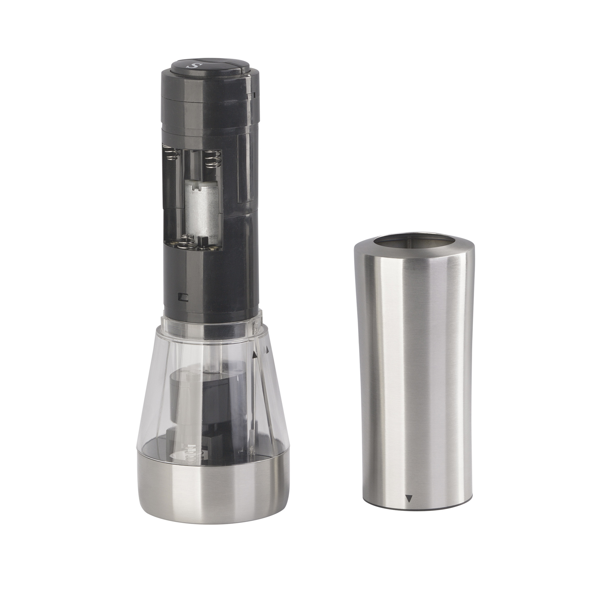 Электрическая мельница "Salt&Pepper" для специй двойная — пример нанесения логотипа () | Print Logo