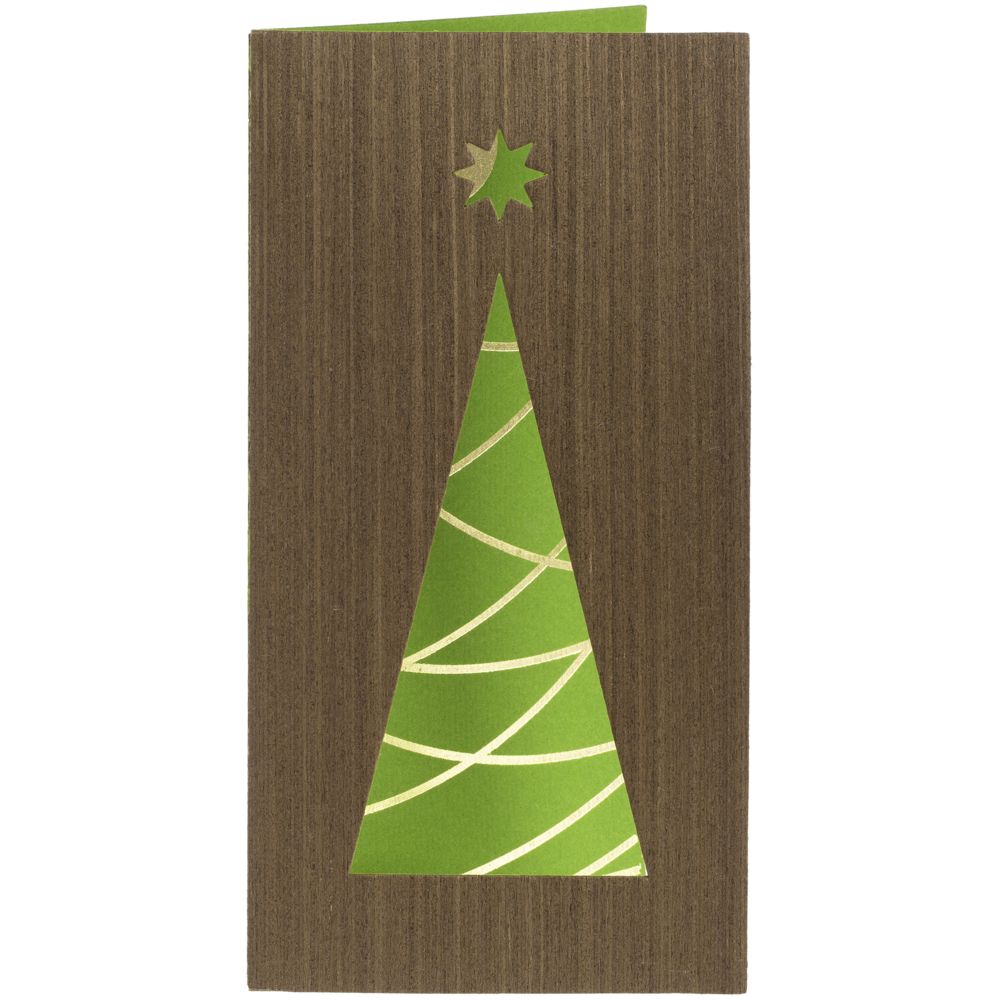 Открытка Season's Greetings — пример нанесения логотипа (сделано в России) | Print Logo