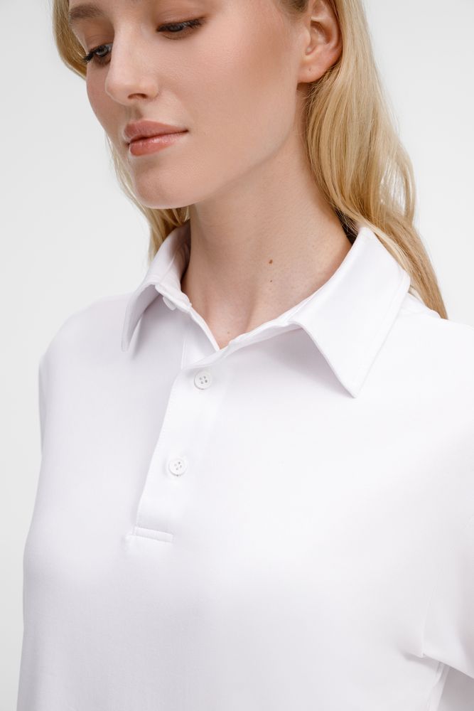 Рубашка поло унисекс Senti, белая, размер M