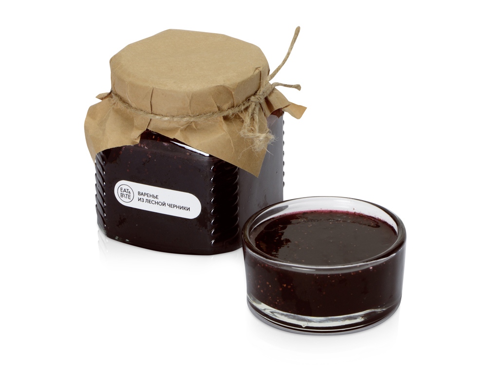 Варенье из лесной черники с логотипом Eat&Bite | Print Logo