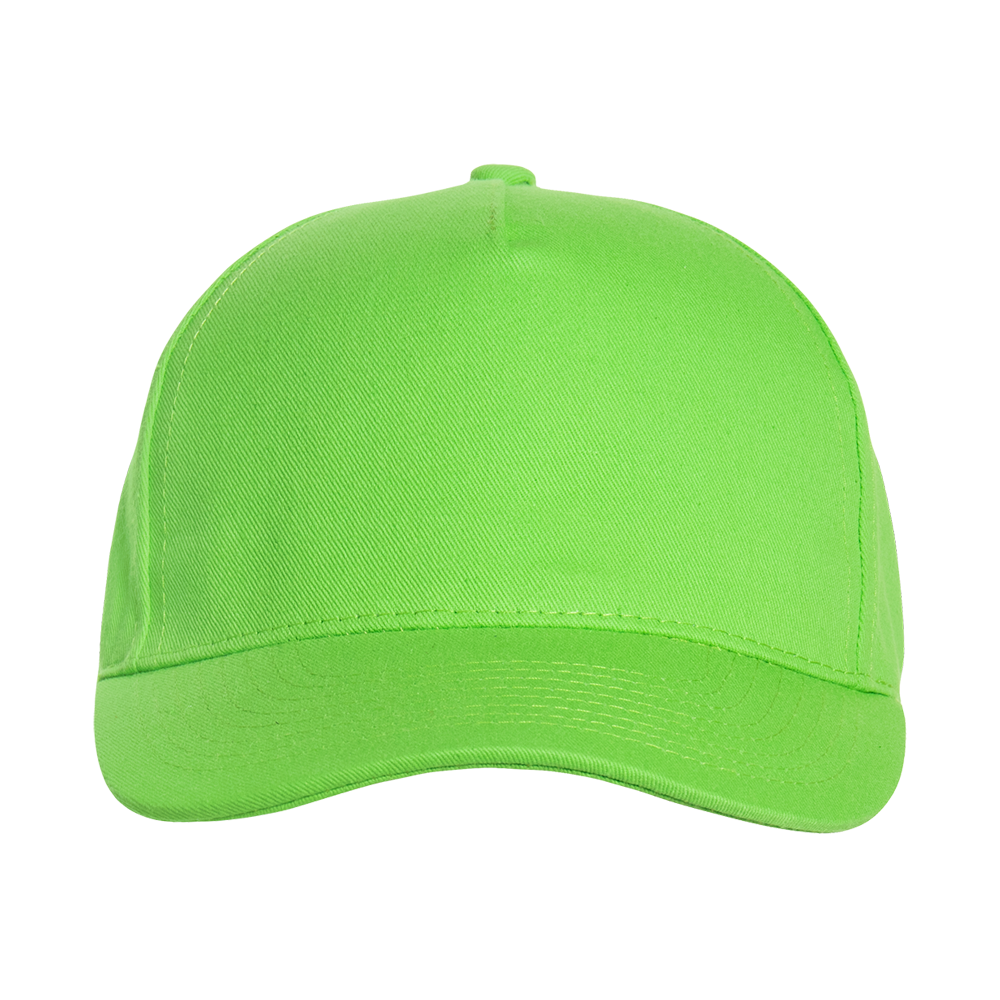 Бейсболка STAN 5 клиньев хлопок 150, 10L, Ярко-зелёный,  (26)  (56-58/ONE SIZE)