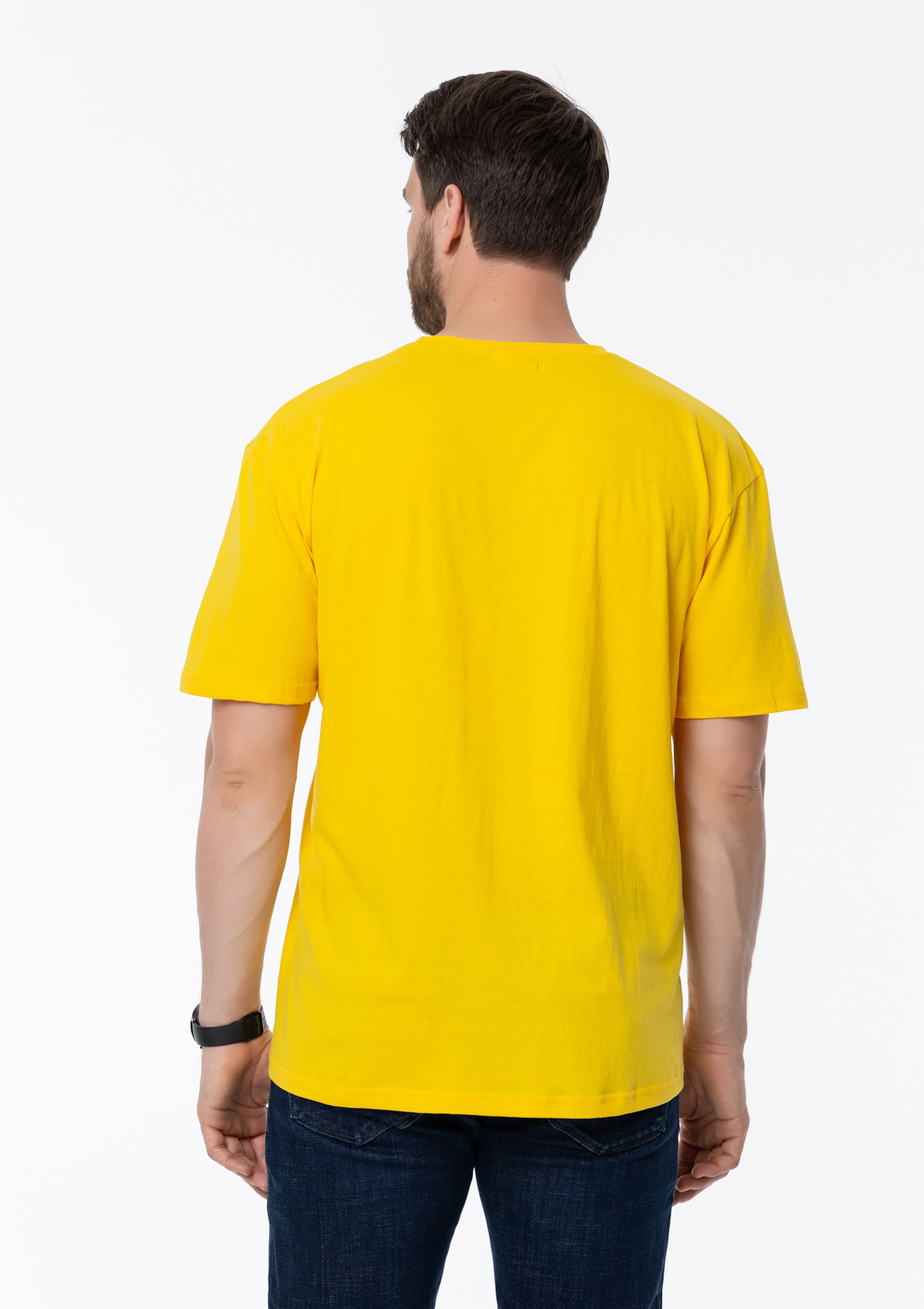 Футболка унисекс без бокового шва STAN хлопок 160, 02, Жёлтый,  (12/1)  (48/M)