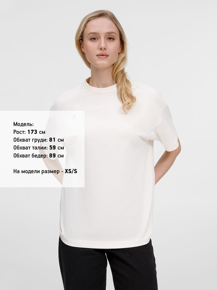 Футболка оверсайз унисекс Sinkopa, молочно-белая, размер XL/XXL
