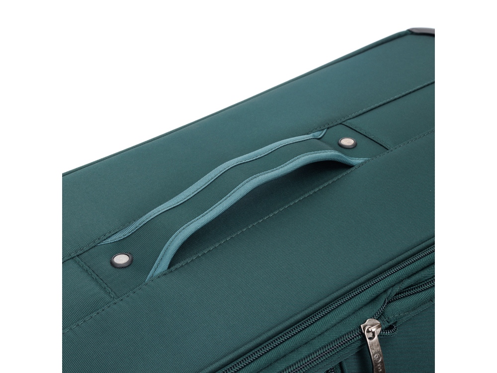 Чемодан TORBER СЕЙД, тёмно-зелёный, нейлон 600D, 48 х 26,5 х 78 см, 85 л