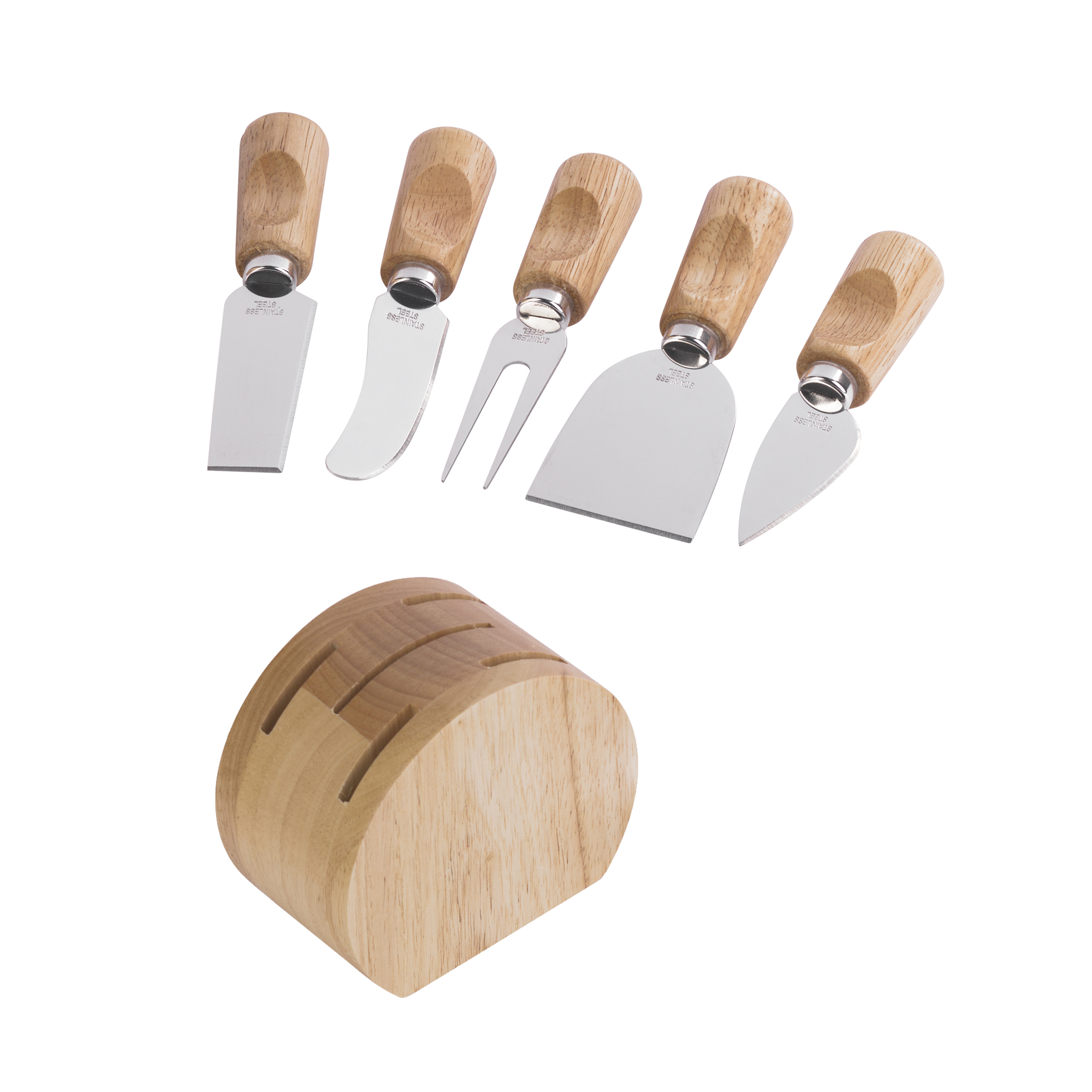 Набор для сыра "Chief of cheese" на подставке — пример нанесения логотипа () | Print Logo