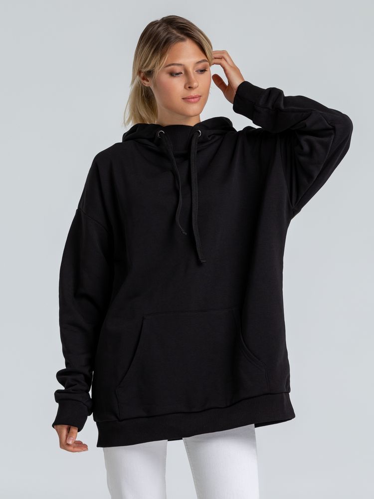 Худи оверсайз «Чистая соль», черное, размер M/L (48-50)