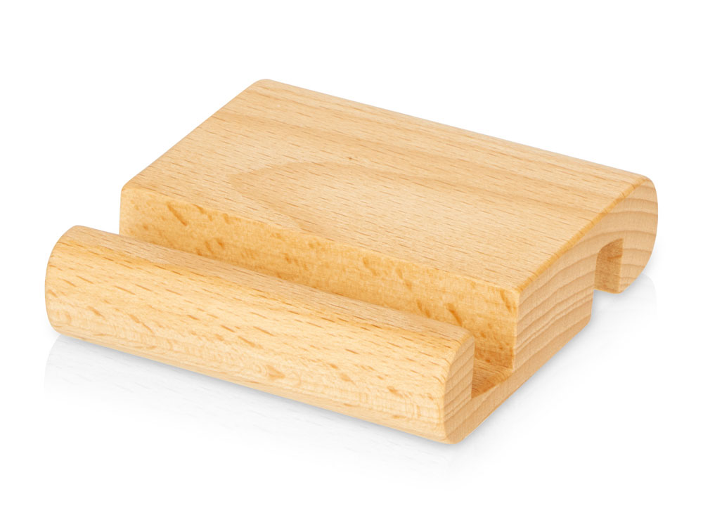 Подставка для смартфона из массива бука Cradle с логотипом  | Print Logo