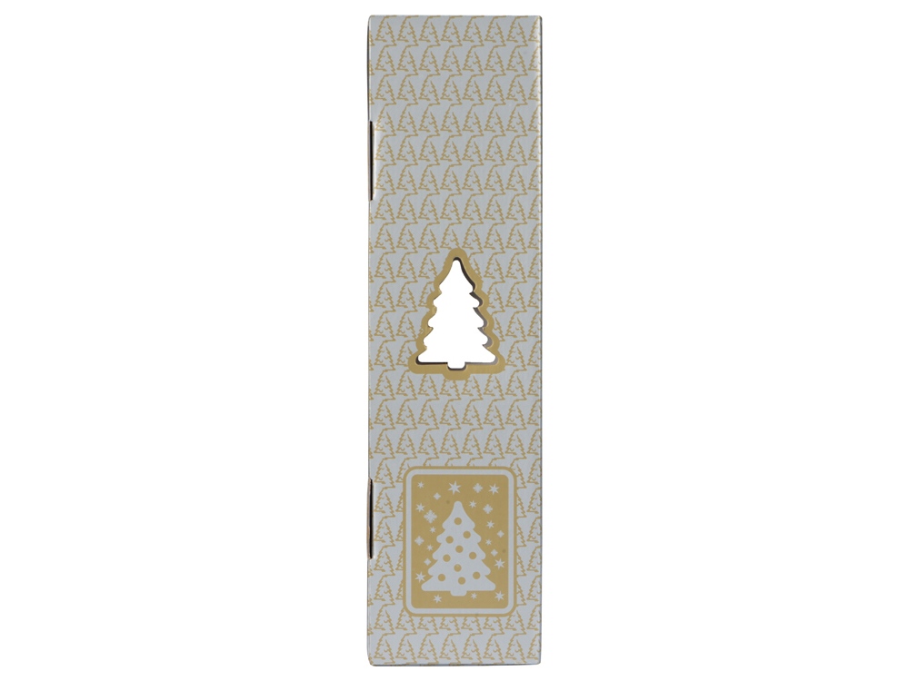 Новогодняя коробка для шампанского, серебро