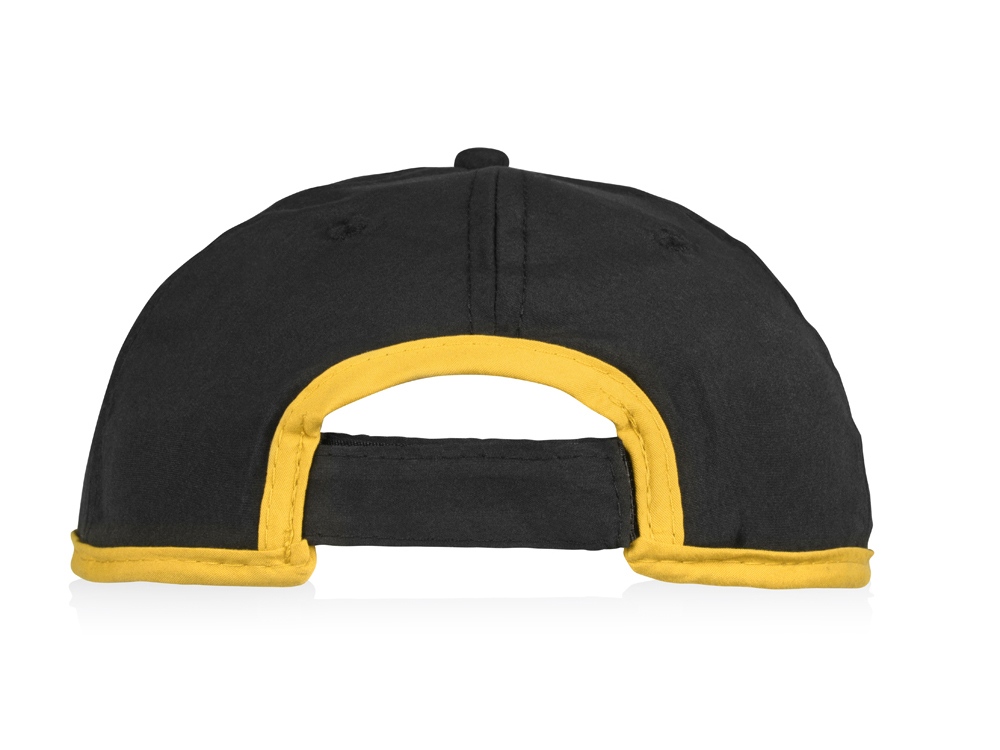 Бейсболка Solo, черный/желтый