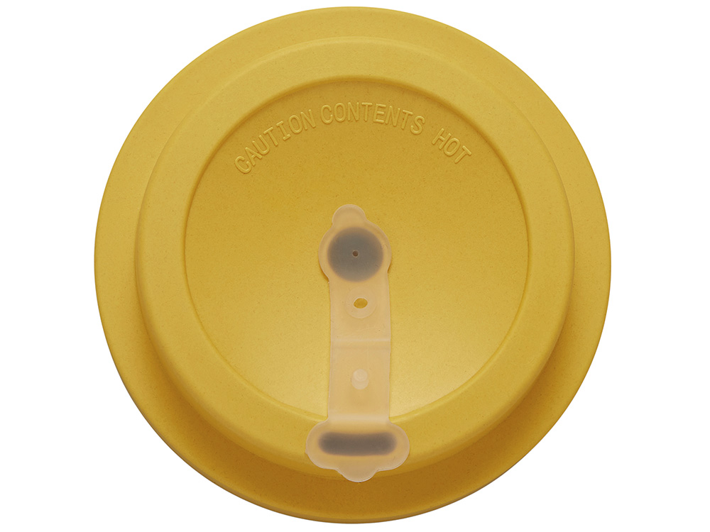 Термокружка Muffin из натуральных волокон, желтый