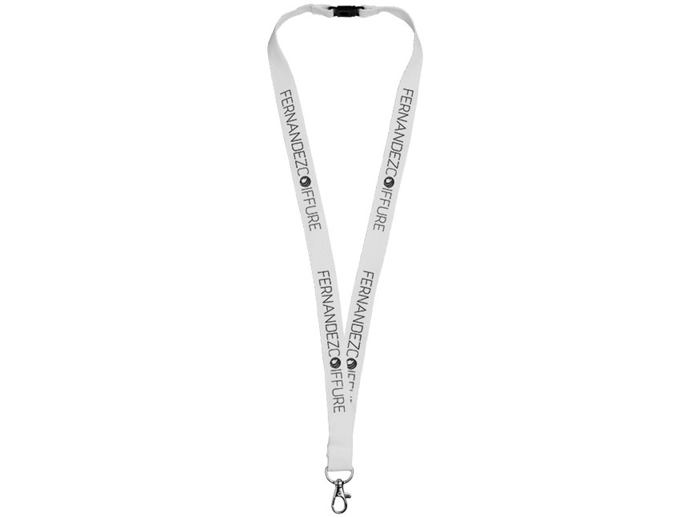 Хлопковый шнурок Dylan с предохранительным зажимом, белый