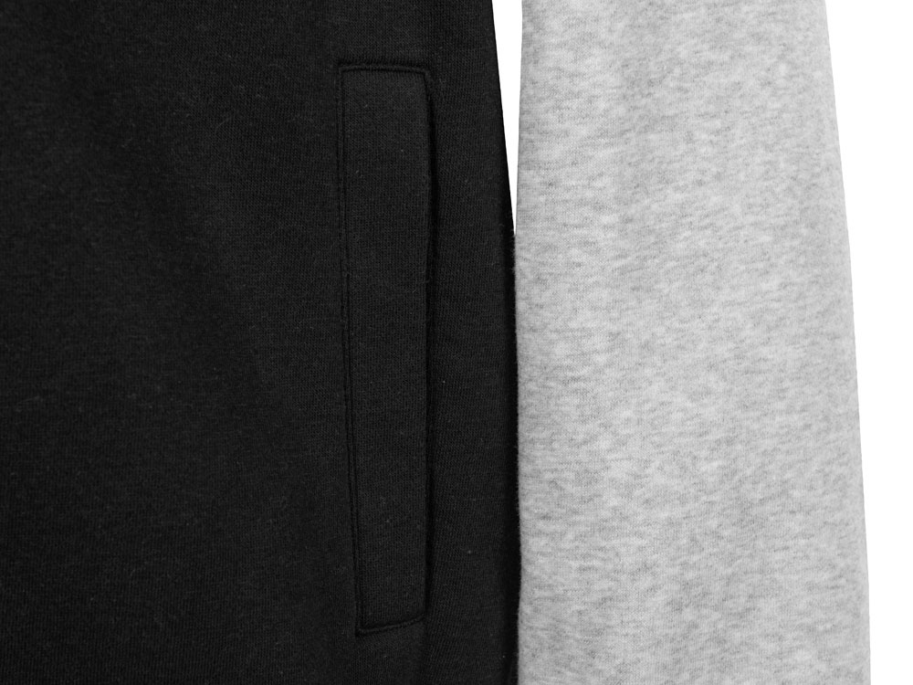 Бомбер Oxford, черный/серый меланж, унисекс