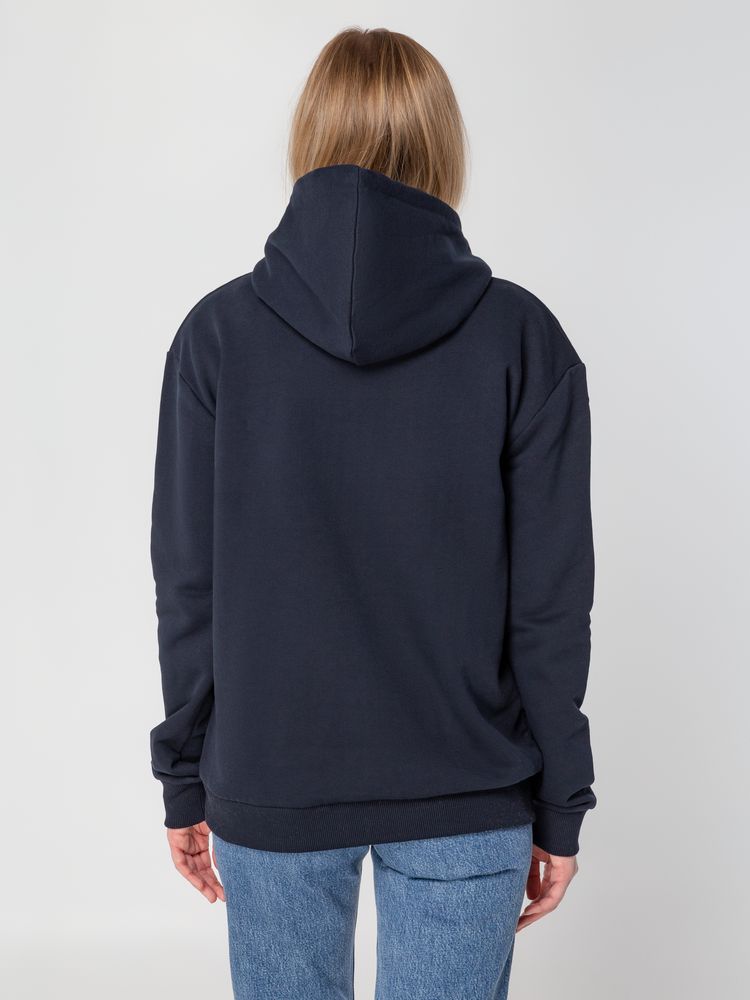 Толстовка с капюшоном Unit Kirenga Heavy темно-синяя, размер 4XL