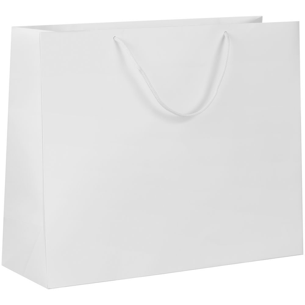 Пакет бумажный с ламинацией Lami Tote L — пример нанесения логотипа (сделано в России) | Print Logo