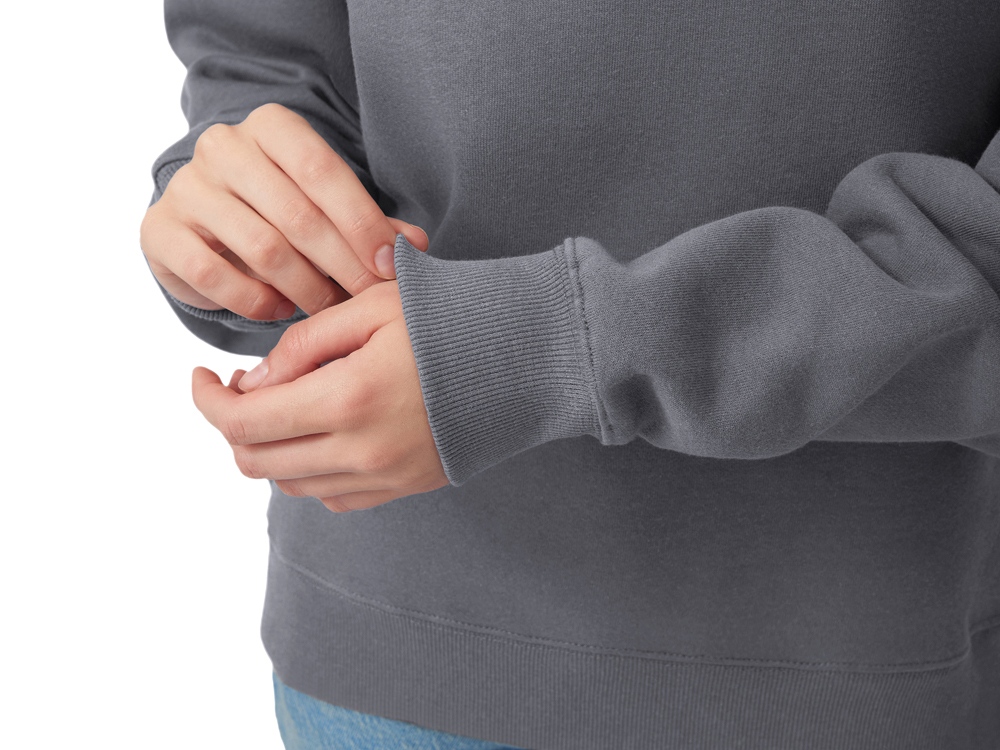 Свитшот оверсайз Paris, унисекс, темно-серый