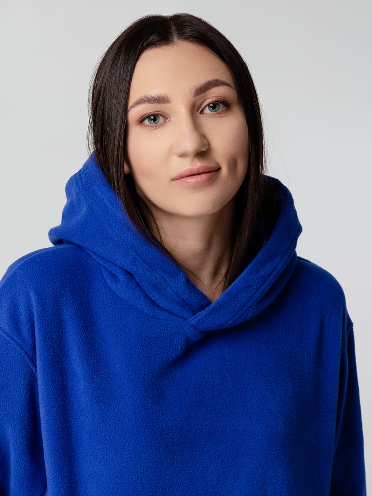 Худи флисовое унисекс Manakin, ярко-синее, размер XL/2XL