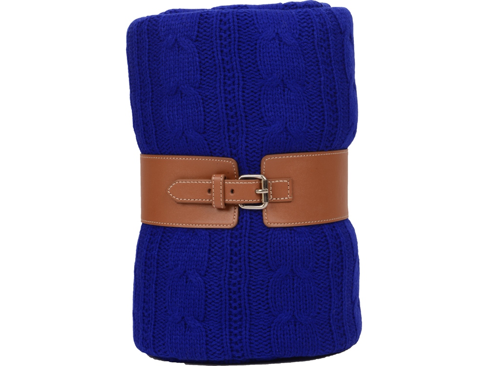 Плед акриловый Braid, темно-синий