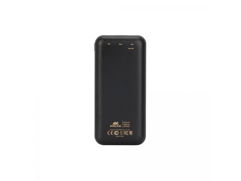 Внешний аккумулятор VA2516, 16000 mAh, черный