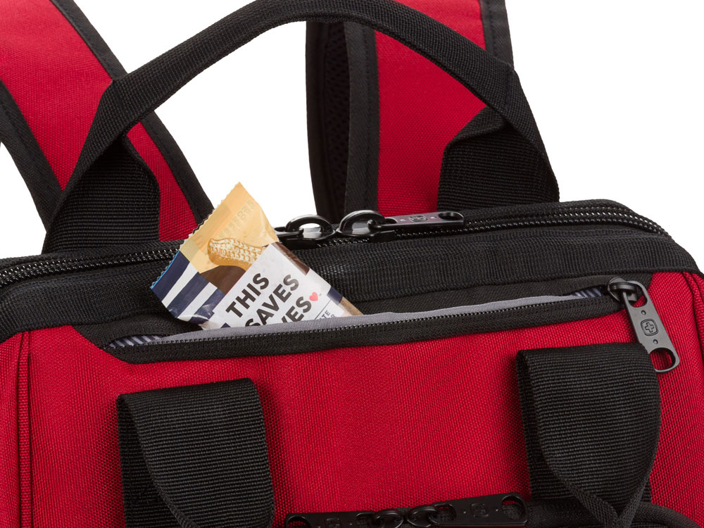 Рюкзак SWISSGEAR 16,5 Doctor Bags, красный/черный, полиэстер 900D/ПВХ, 29 x 17 x 41 см, 20 л