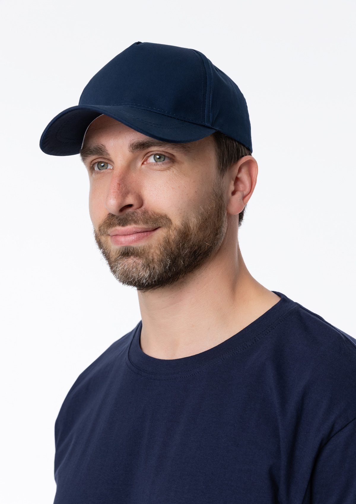 Бейсболка STAN 5 клиньев хлопок 150, 13, Тёмно-синий,  (46)  (56-58/ONE SIZE)