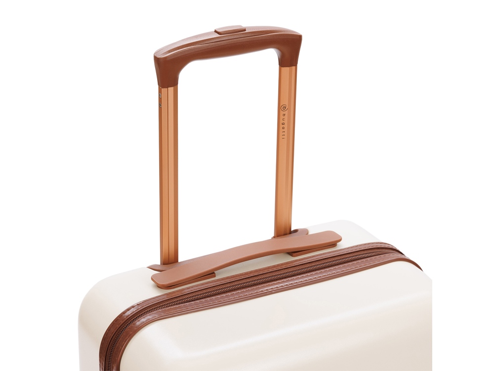 Чемодан BUGATTI АМЕЛИЯ | AMELIA, бежевый, поликарбонат / АБС-пластик, 42х24х67 см, 55 л