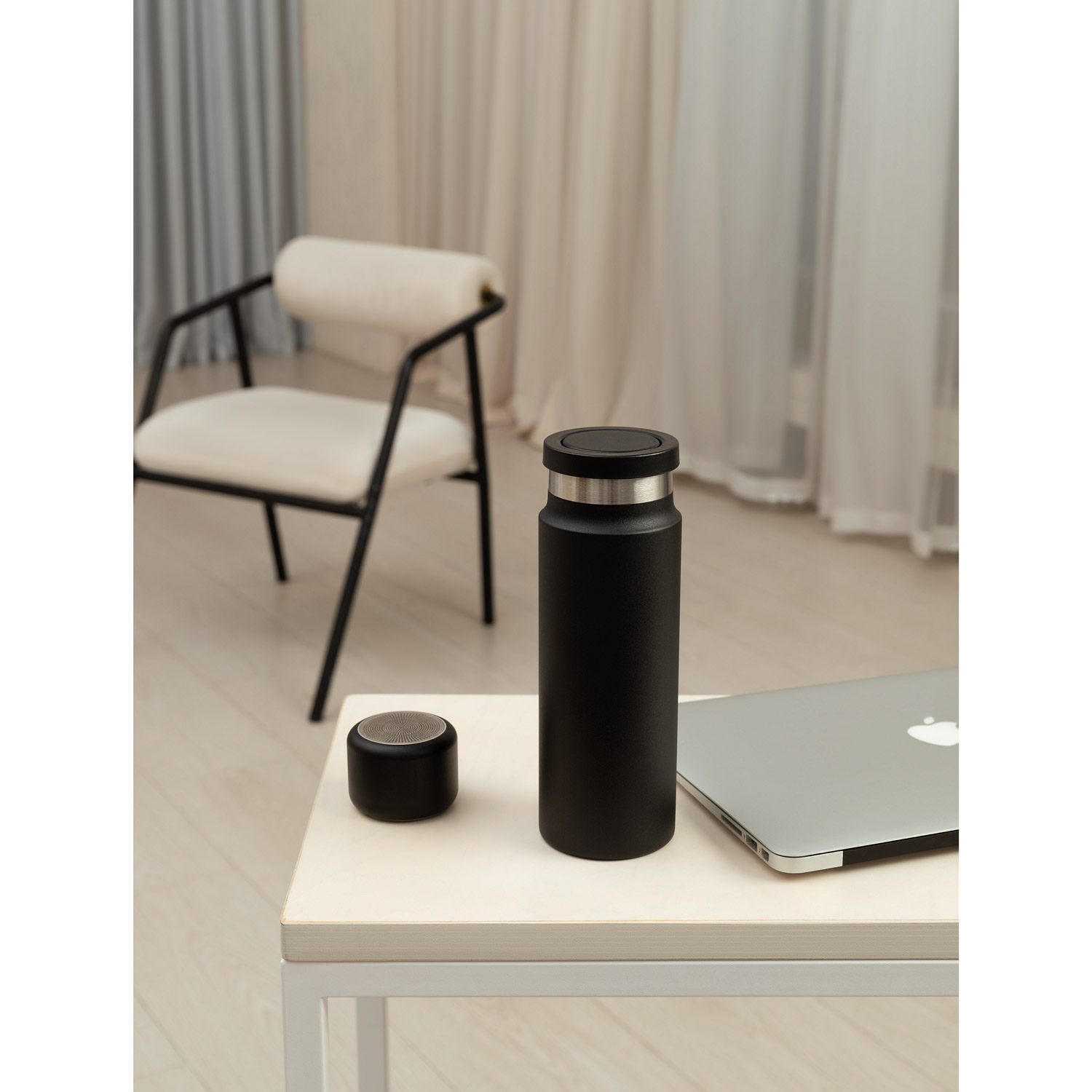 Беспроводная колонка Пэшн (Passion) 80dB 600 mAh (Bluetooth 5.4), синяя фото на сайте Print Logo.