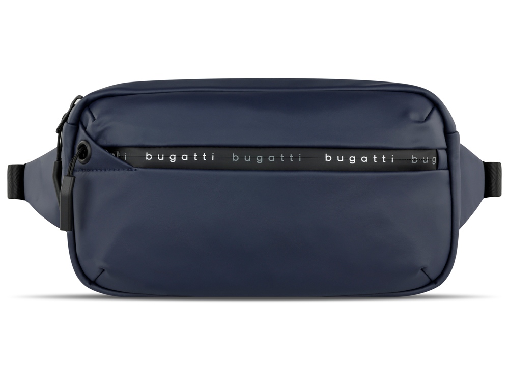 Сумка на пояс BUGATTI БЛАНК | BLANC, синяя, тарпаулин/полиэстер, 26х5,5х13,5 см