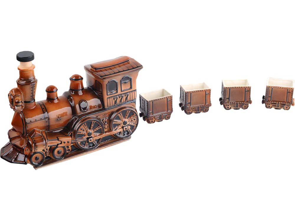 Набор для водки Железнодорожный состав с логотипом  | Print Logo