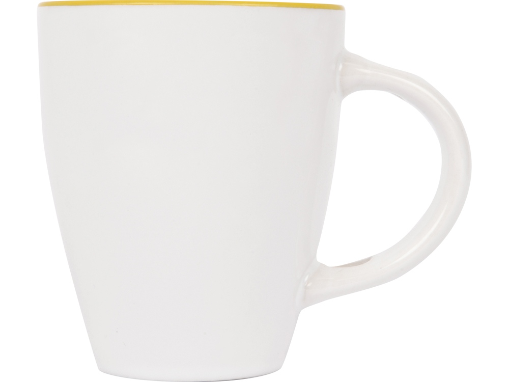 Кружка Авеленго с ложкой, белый/желтый