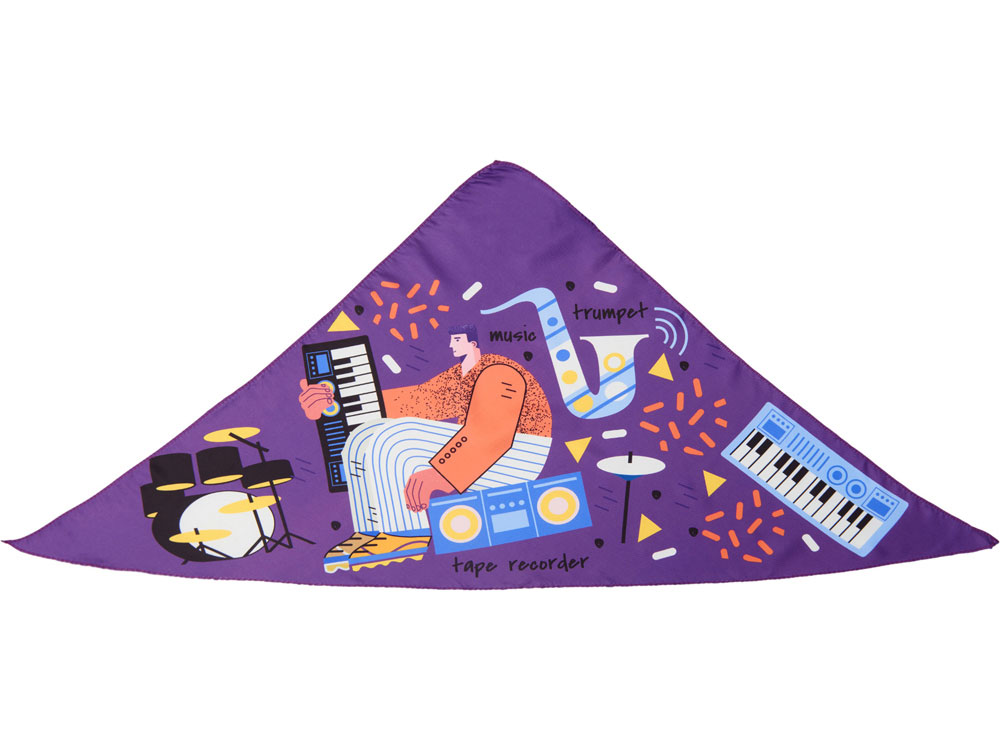 Треугольная бандана с возможностью полноцветной печати с логотипом  | Print Logo