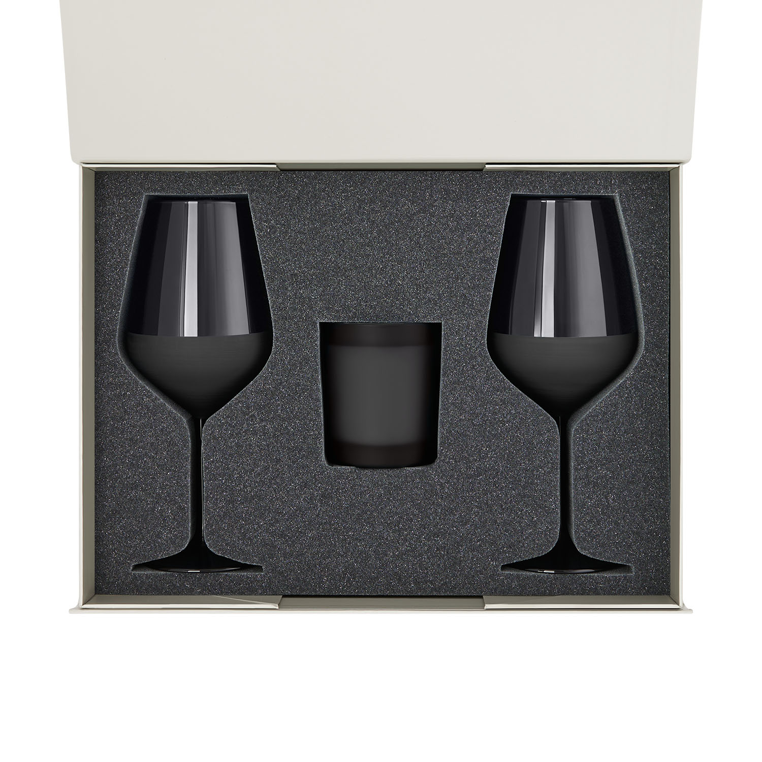 Ложемент под свечу Энигма (Enigma) + 2 бокала для вина в среднюю коробку-трансформер (арт. 695721)