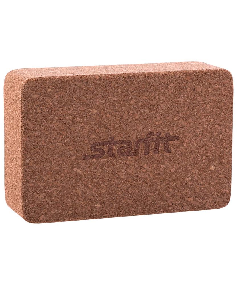 Блок для йоги Cork Block с логотипом Starfit | Print Logo