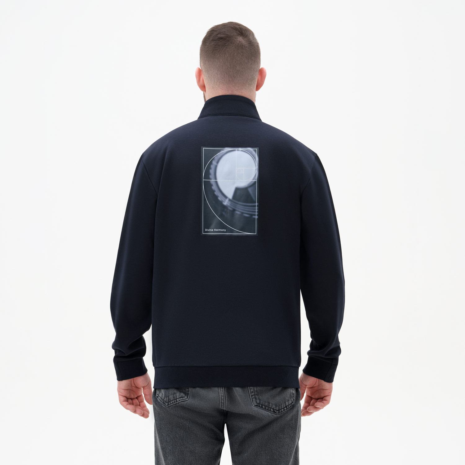 Толстовка на молнии Астин (Astin) черная, размер XXXL фото на сайте Print Logo.