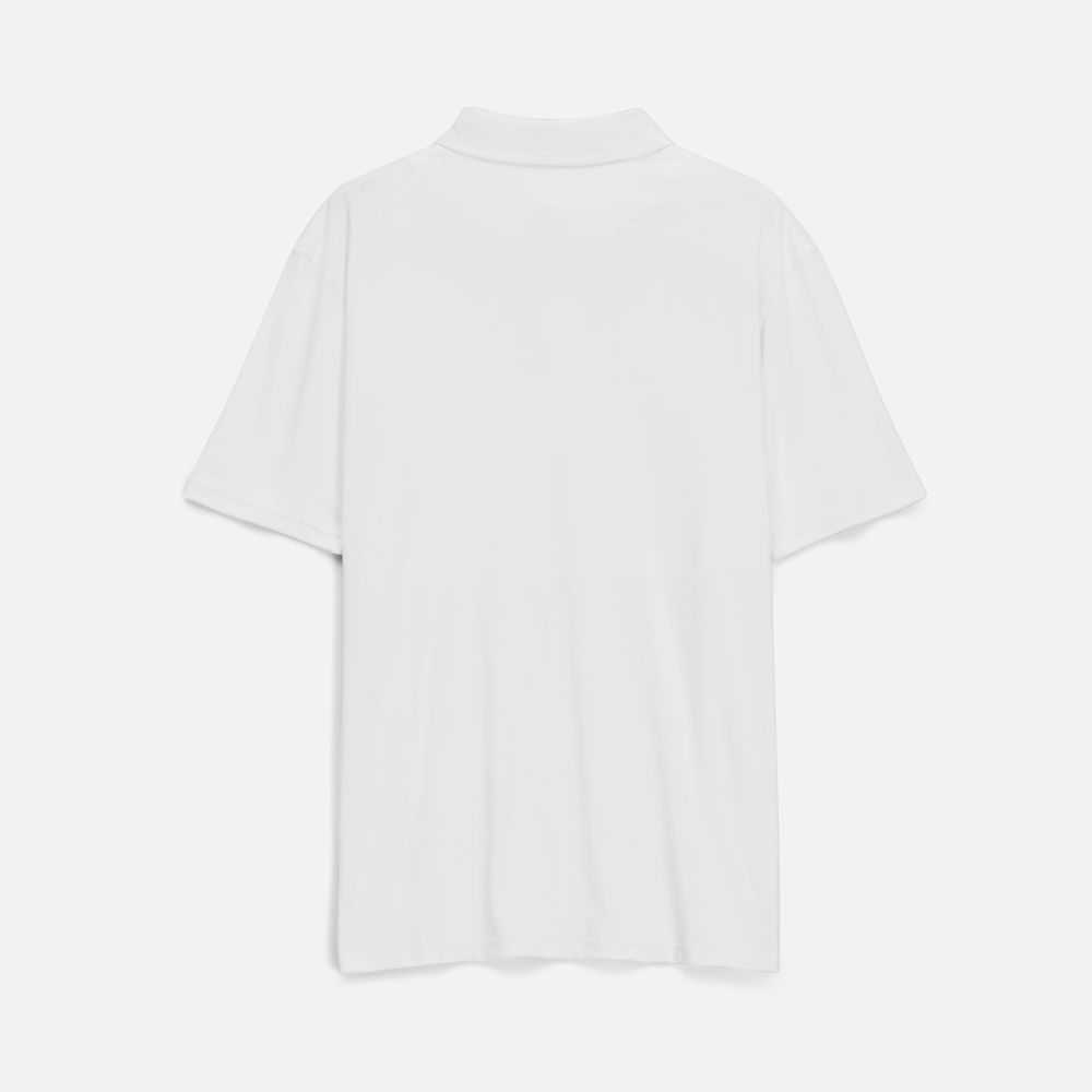 Рубашка поло унисекс Senti, белая, размер M