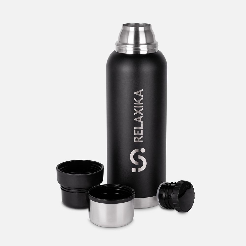 Термос Relaxika 1200 со стикерпаком фото на сайте Print Logo.