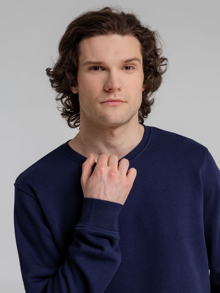 Свитшот унисекс BNC Inspire (Organic), темно-синий, размер M