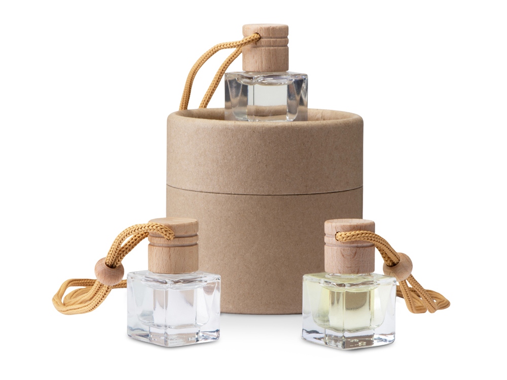 Набор автоароматов в тубусе Boho 3 с логотипом  | Print Logo