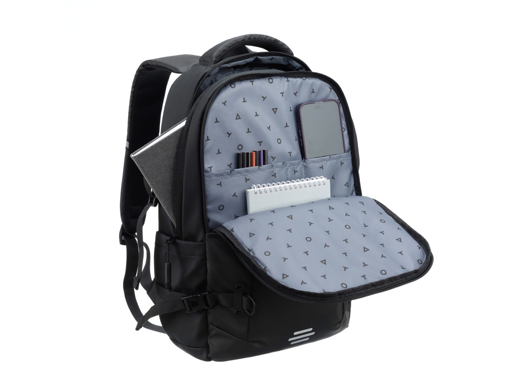 Рюкзак спортивный TORBER ЭКСТРИМ 18, чёрный, 31 х 12 х 46 см, 17л