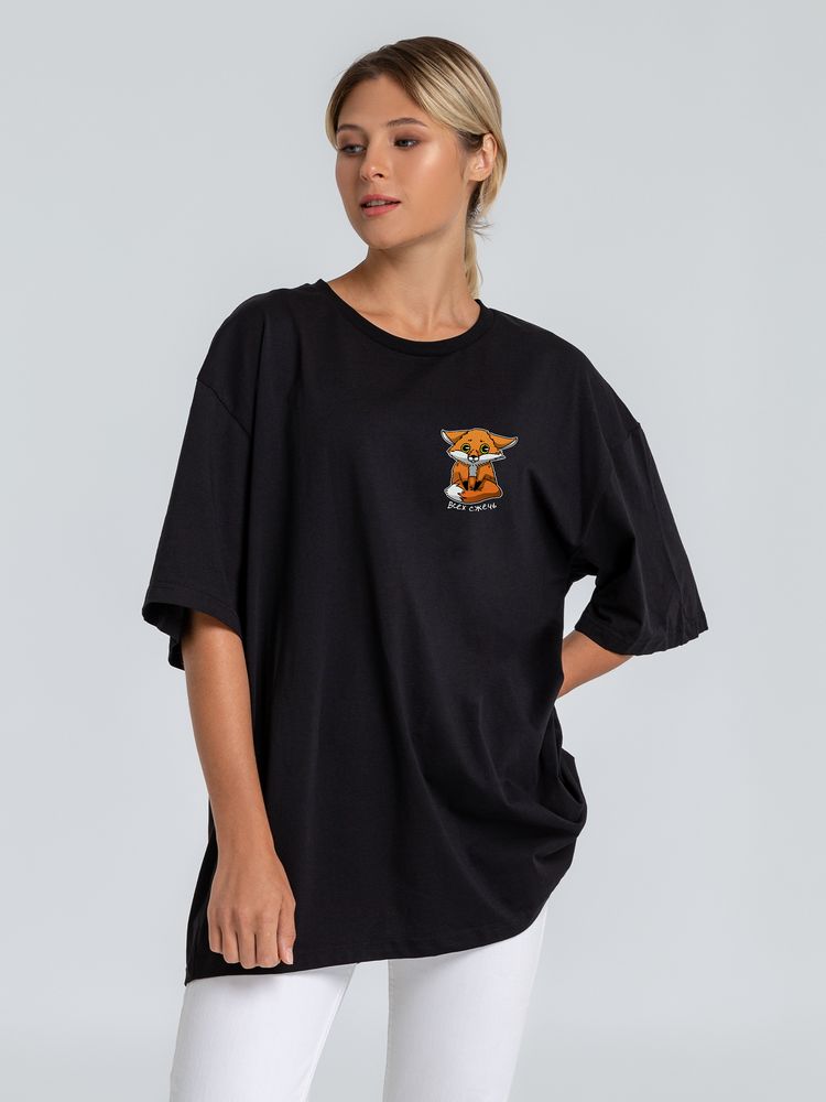 Футболка оверсайз «Cute Fire. Всех сжечь» с логотипом Соль | Print Logo