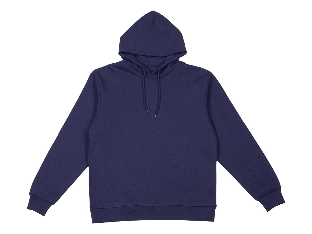 Толстовка с капюшоном оверсайз Lisbon унисекс, темно-синий
