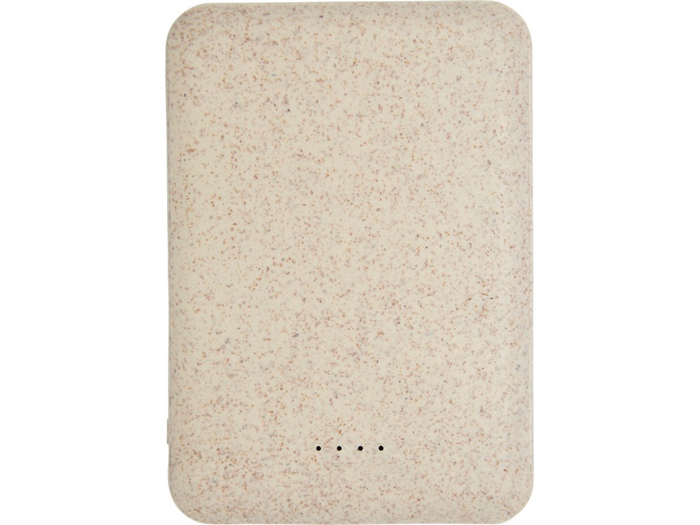 Внешний аккумулятор Asama из пшеничной соломы, 5000 mAh с логотипом Avenue | Print Logo