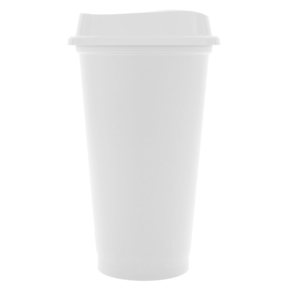 Стакан с крышкой Color Cap White с логотипом сделано в России | Print Logo