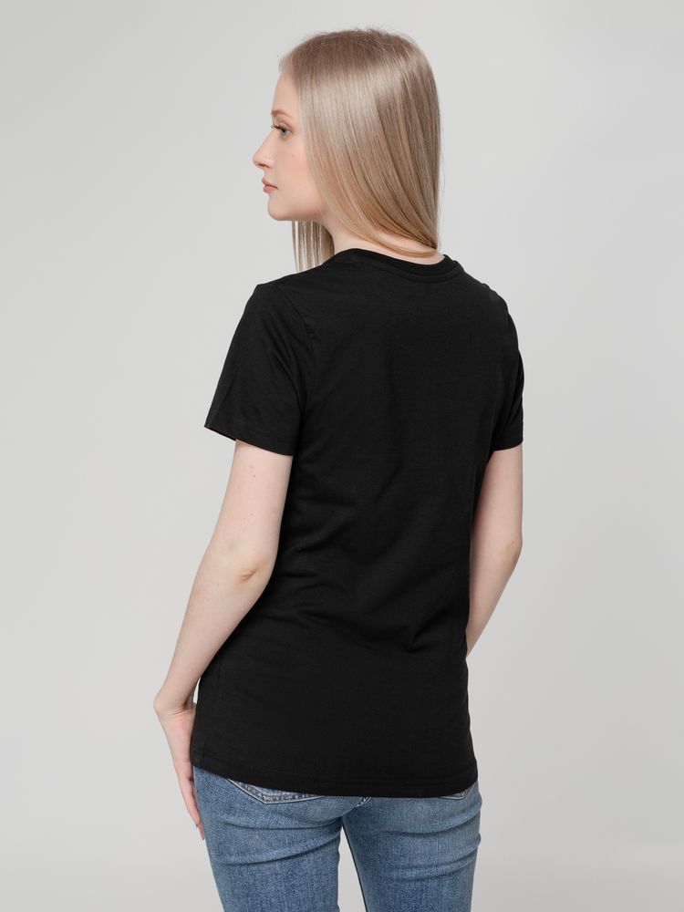 Футболка женская T-bolka Lady, черная, размер S