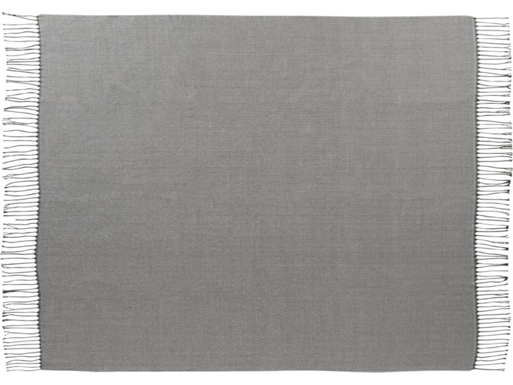 Плед елочка Haven, серый