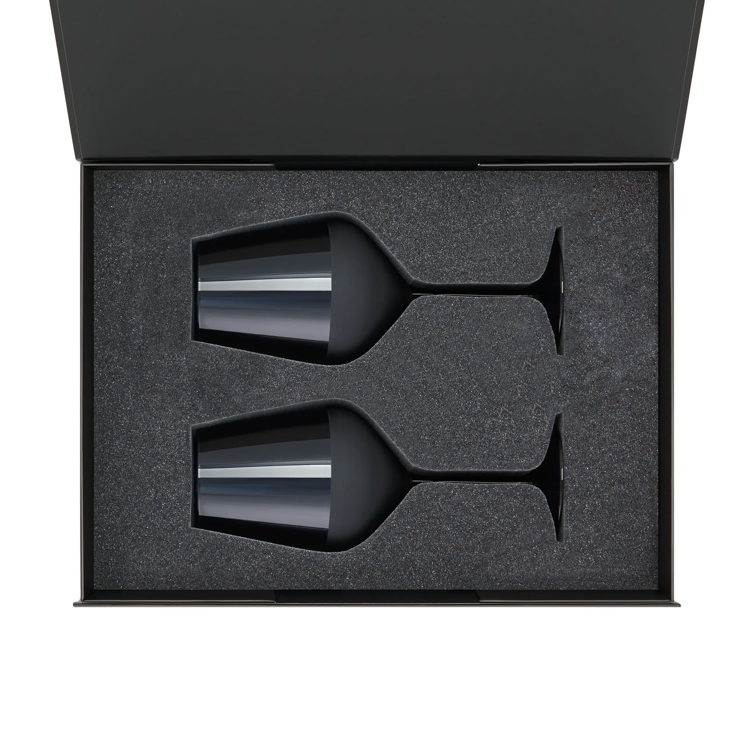 Ложемент под 2 бокала для вина в среднюю коробку-трансформер (арт. 695721) — пример нанесения логотипа (Portobello подарочная упаковка) | Print Logo