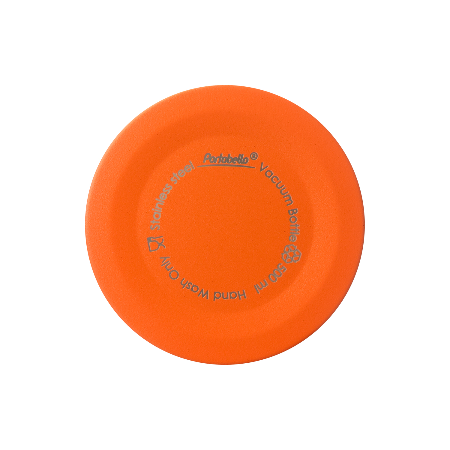 Термобутылка вакуумная герметичная Фреско (Fresco), оранжевая, зернистое покрытие