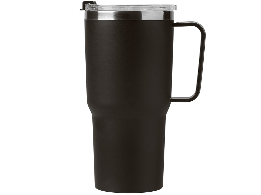 Термокружка Кенчер с двойными стенками из нержавеющей стали 304 и полипропилена, черный